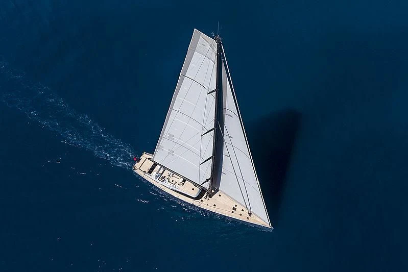 a sailboat in the water aboard SHARLOU Yacht for Sale