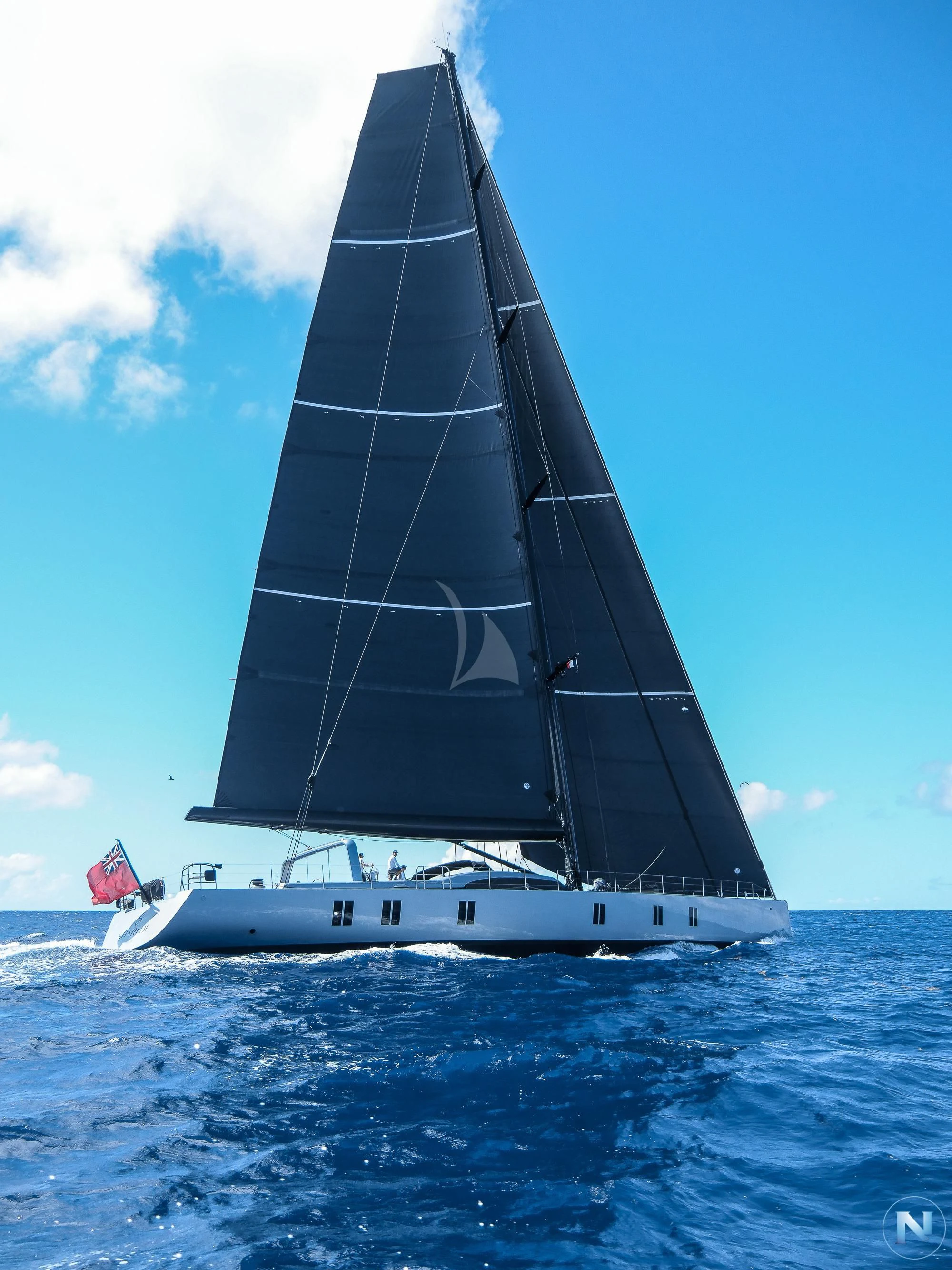 a sailboat on the water aboard SHARLOU Yacht for Sale