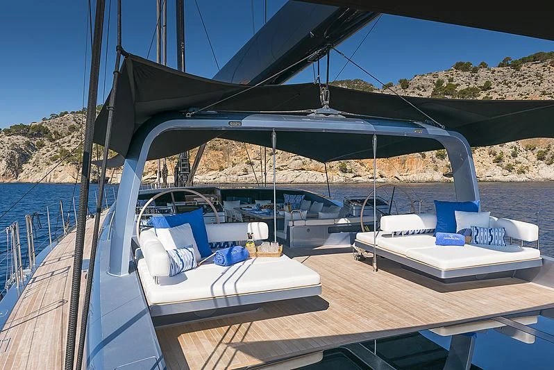 a boat on the water aboard SHARLOU Yacht for Sale