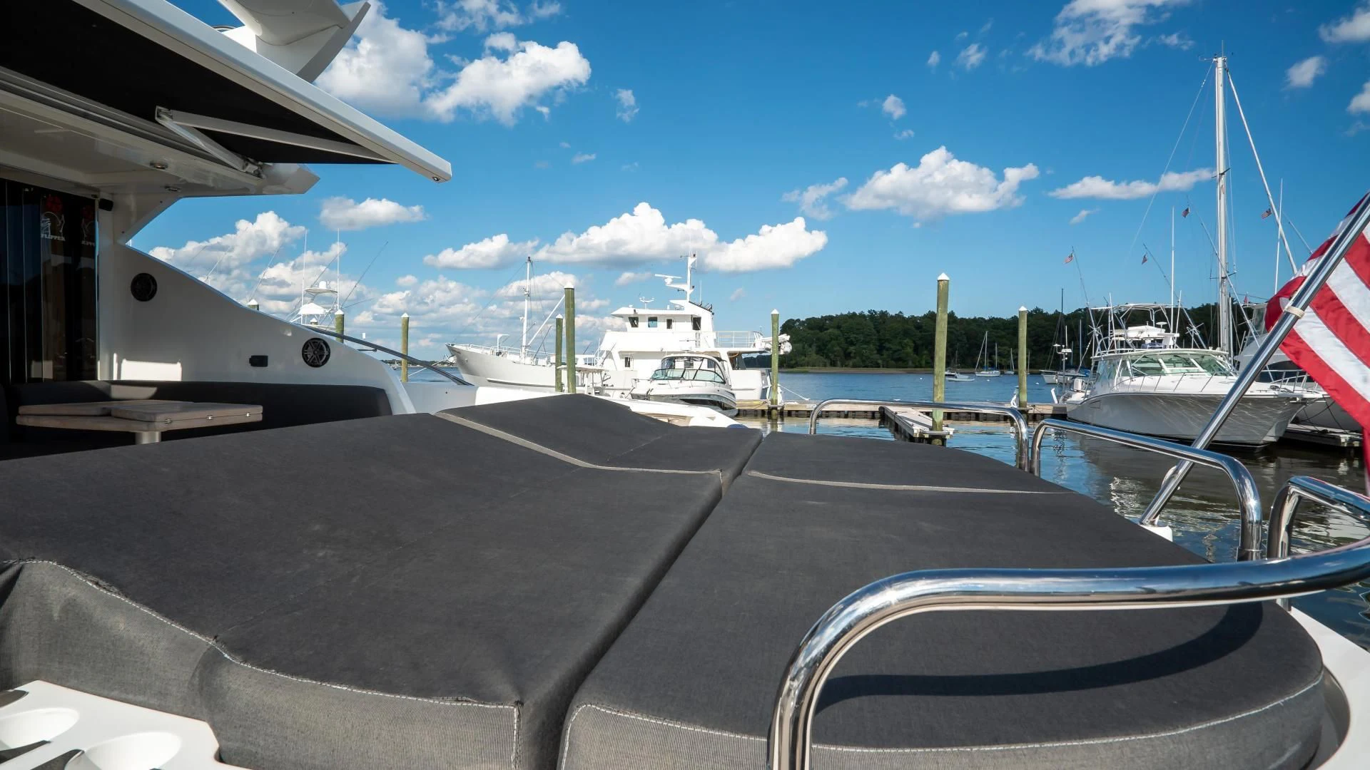 a boat on the water aboard JIMBO Yacht for Sale