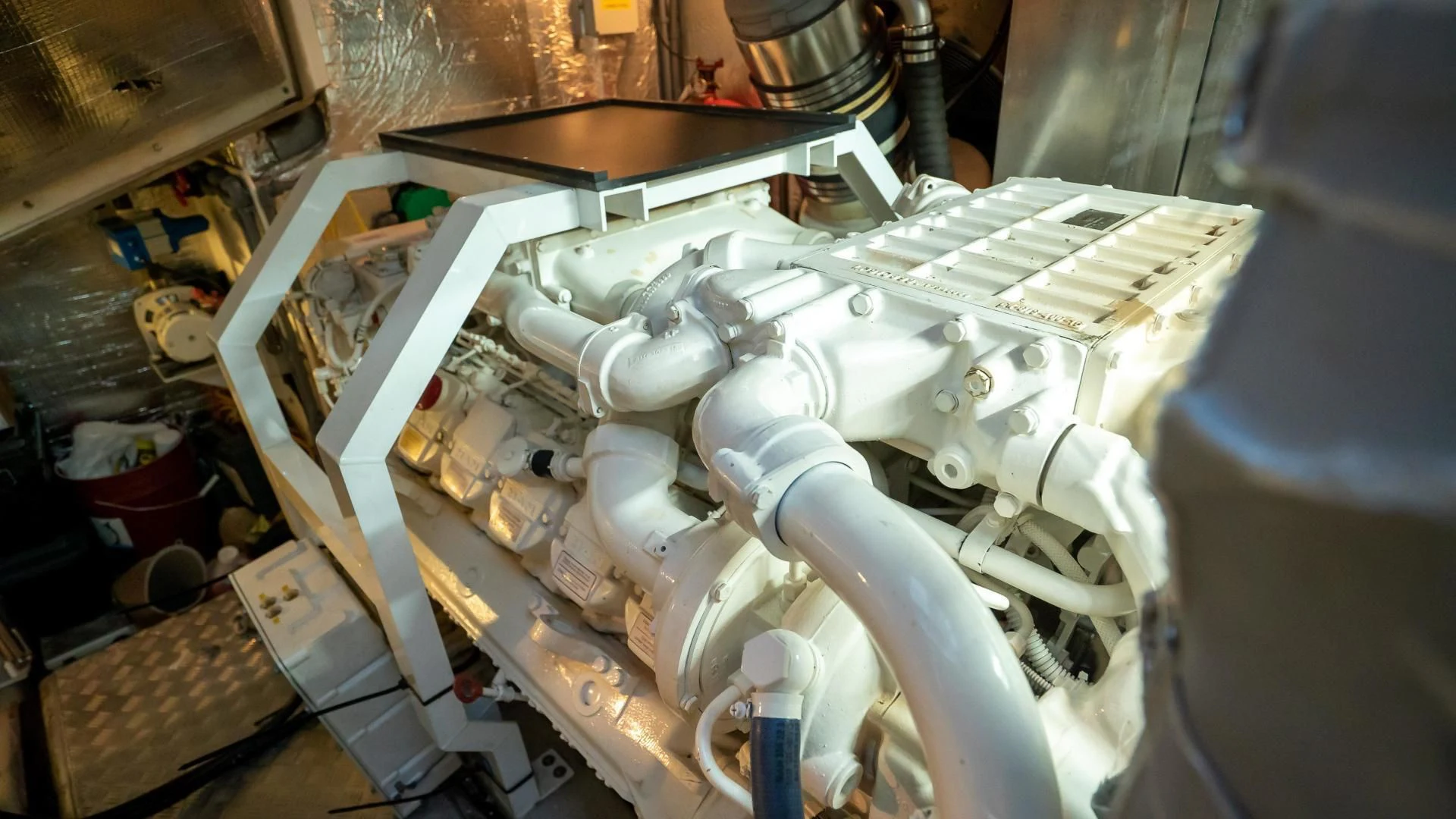 a machine on the counter aboard JIMBO Yacht for Sale