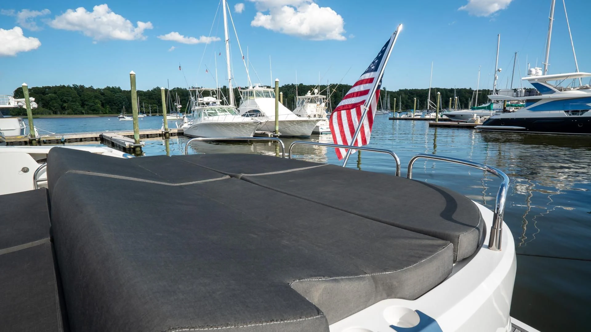 a boat on the water aboard JIMBO Yacht for Sale