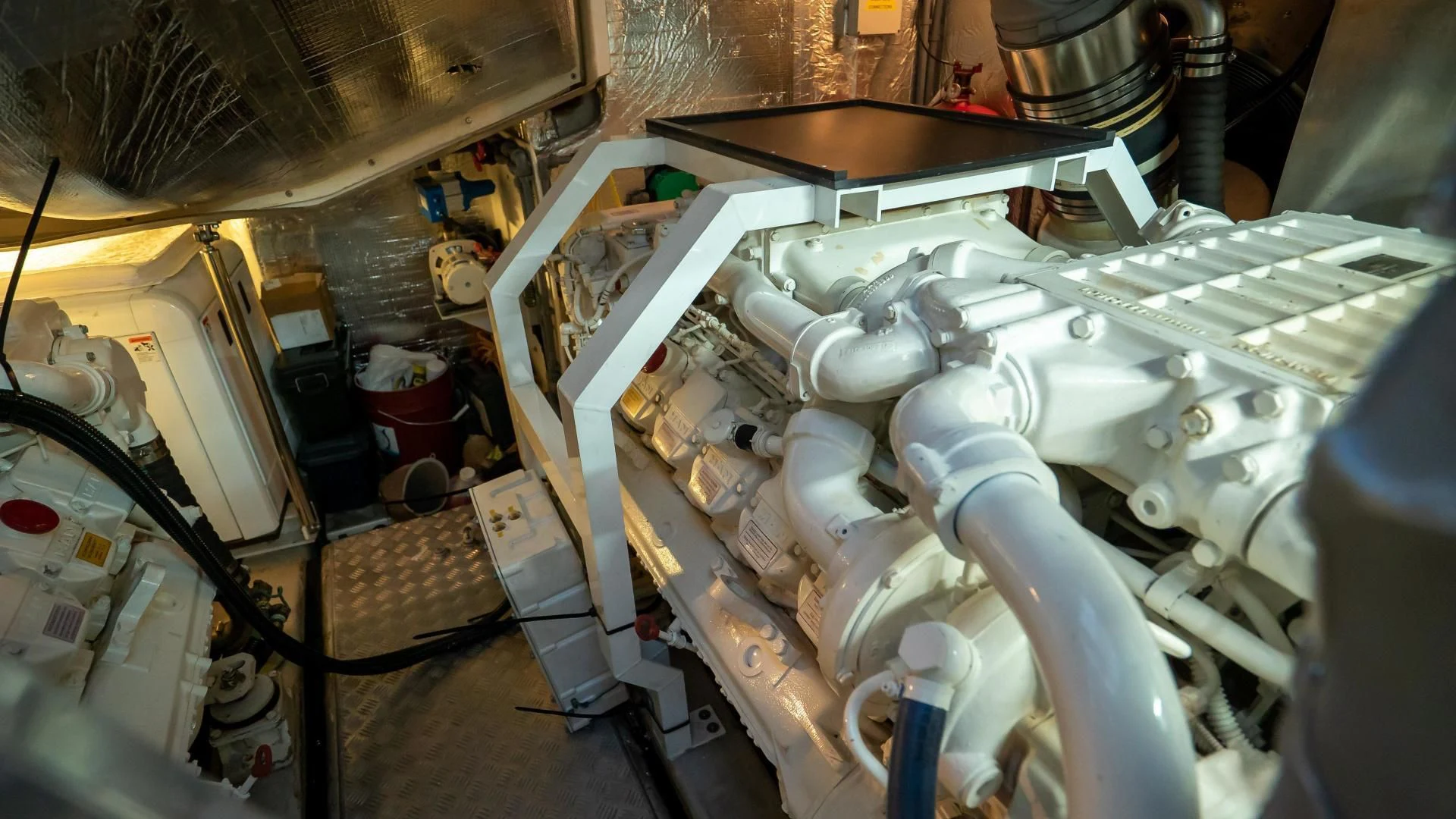 a machine with wires aboard JIMBO Yacht for Sale