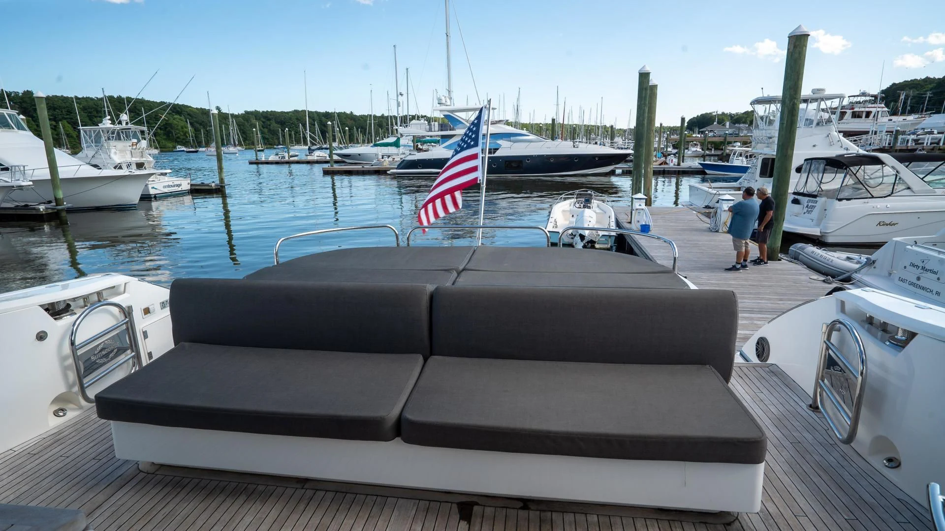 a boat on the water aboard JIMBO Yacht for Sale