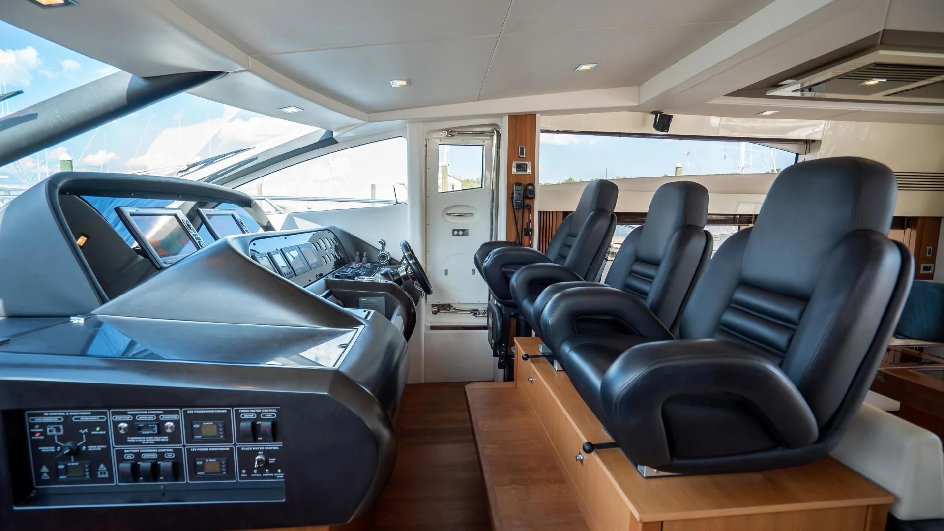 inside of a car aboard JIMBO Yacht for Sale