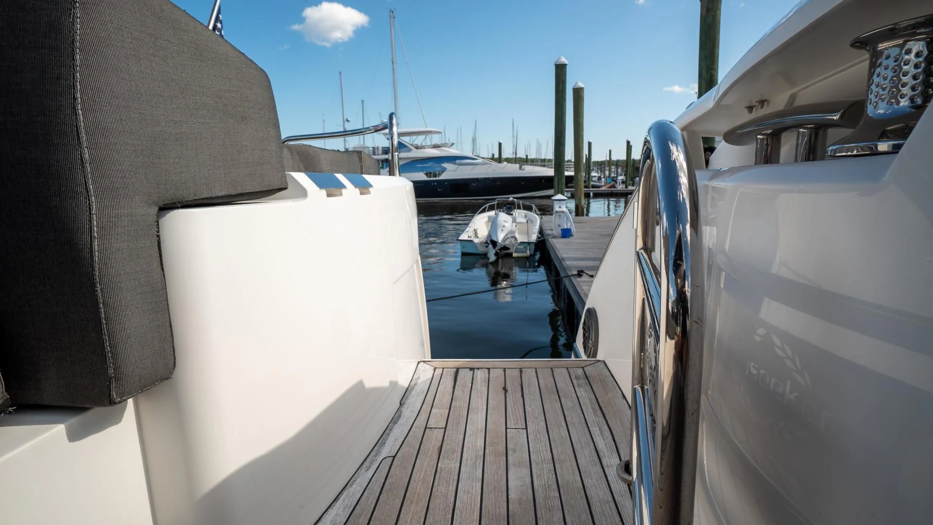 a boat on the water aboard JIMBO Yacht for Sale