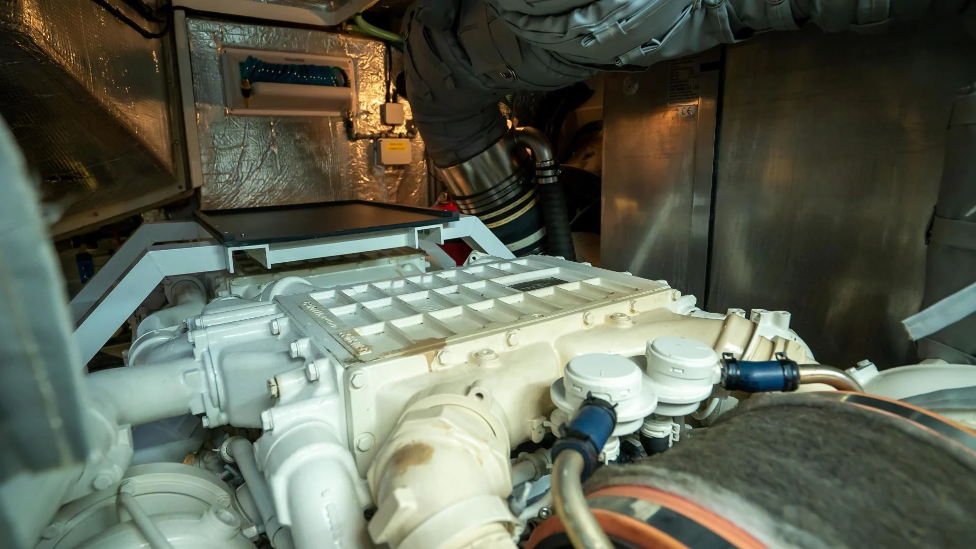 a machine in a room aboard JIMBO Yacht for Sale
