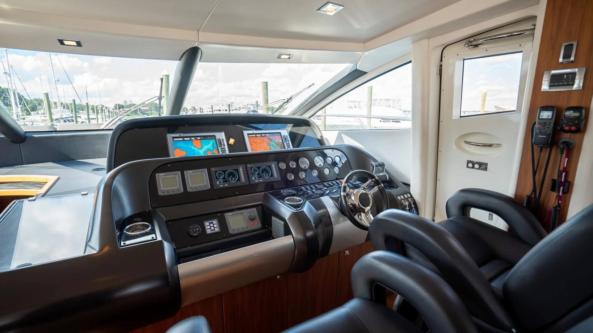 inside of a car aboard JIMBO Yacht for Sale