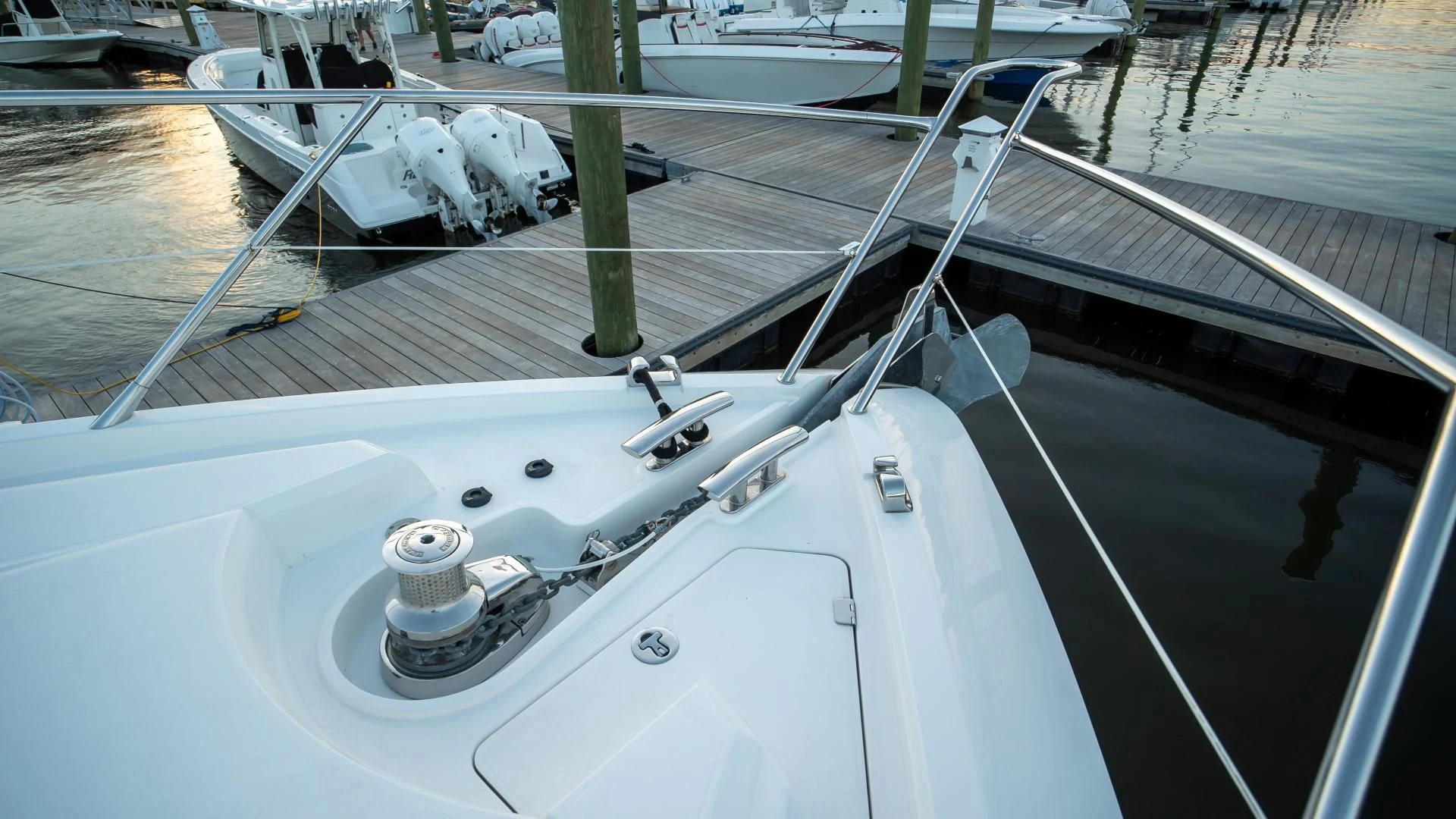 the inside of a boat aboard JIMBO Yacht for Sale