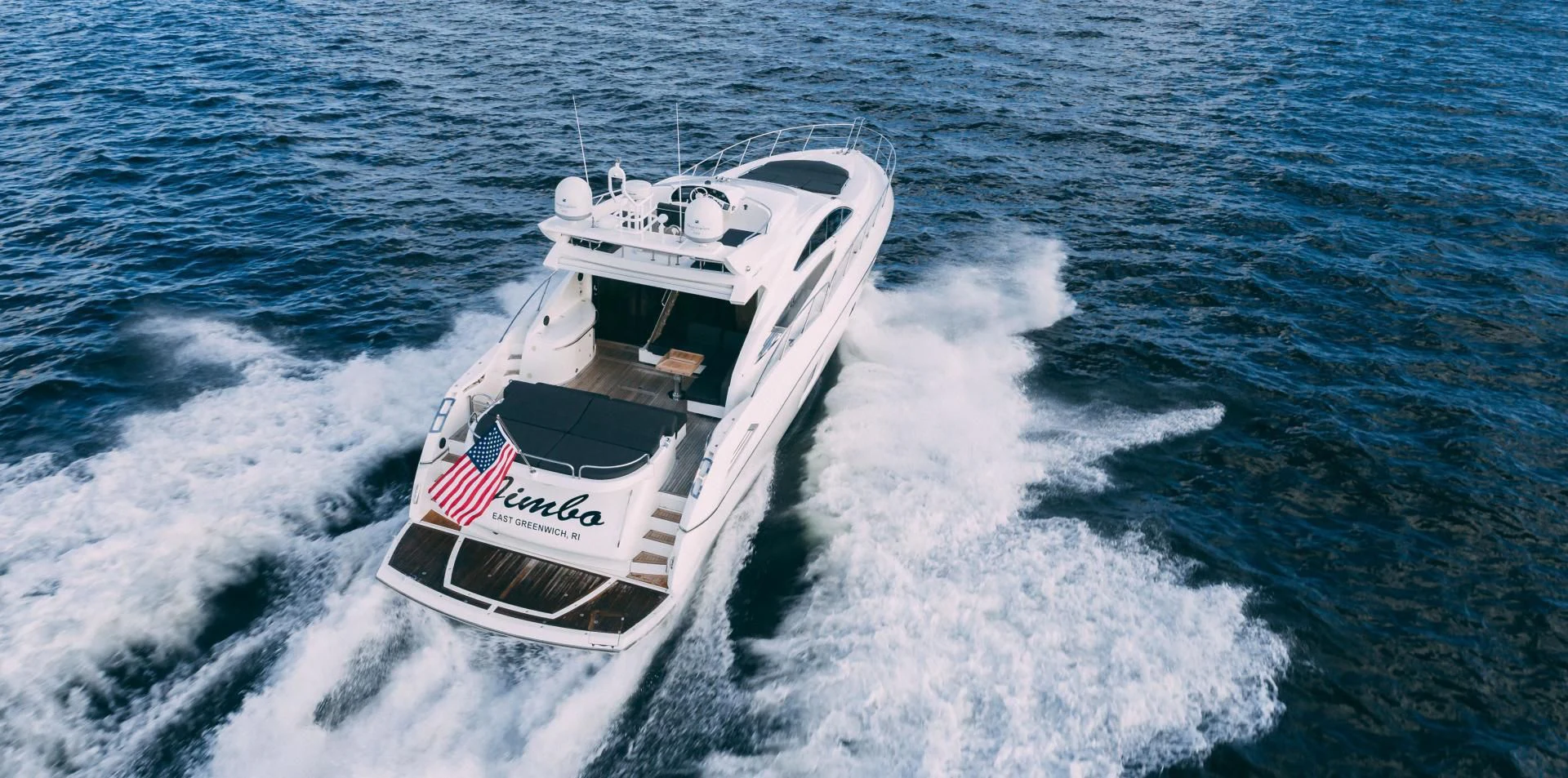 a boat on the water aboard JIMBO Yacht for Sale