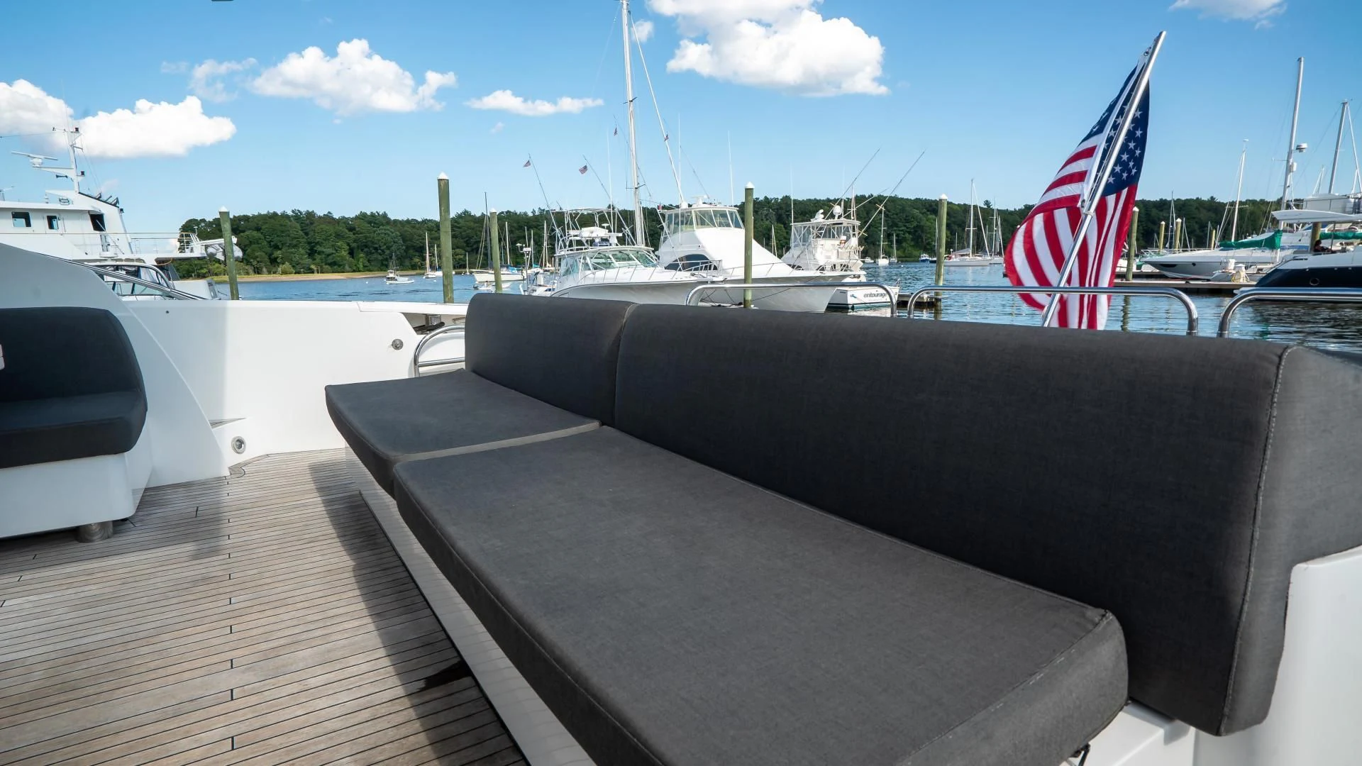 a boat on the water aboard JIMBO Yacht for Sale