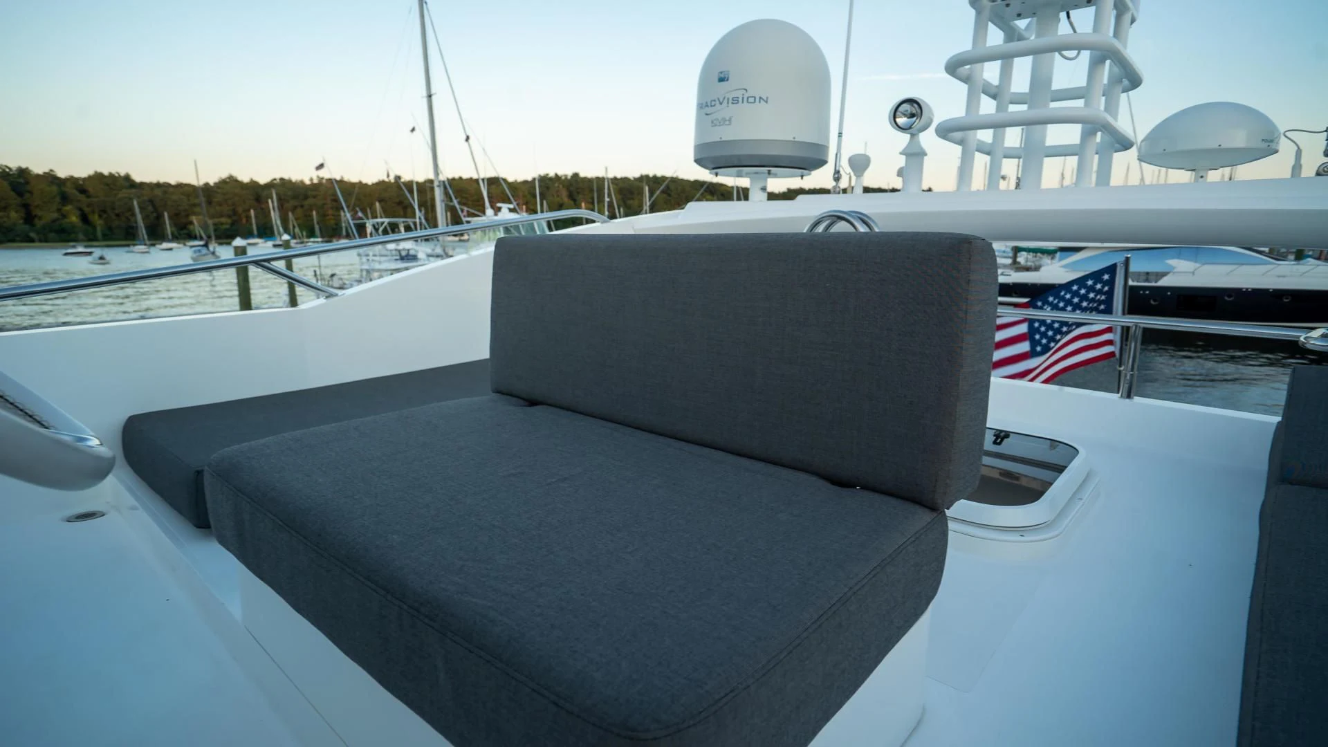a seat on a boat aboard JIMBO Yacht for Sale