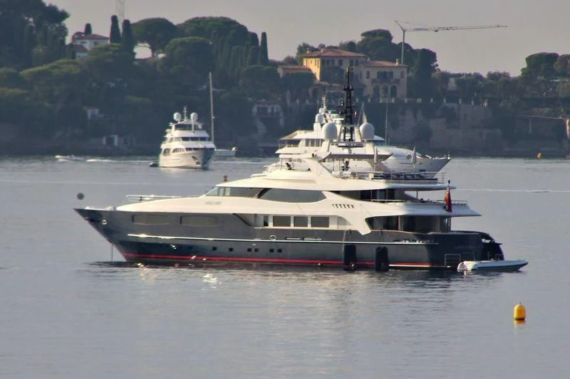 a couple of boats in the water aboard MISCHIEF Yacht for Sale