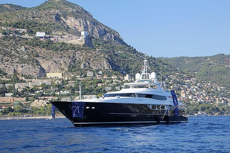 a boat on the water aboard MISCHIEF Yacht for Sale