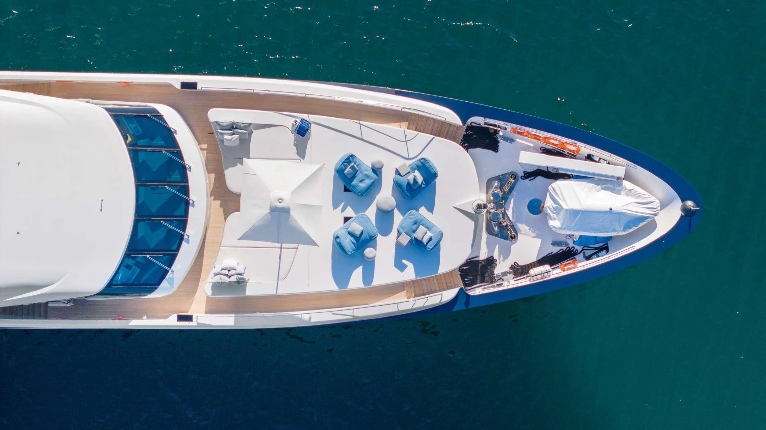 a boat on the water aboard MISCHIEF Yacht for Sale