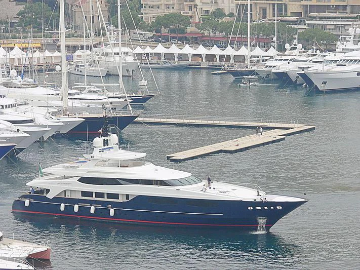 a boat in the water aboard MISCHIEF Yacht for Sale
