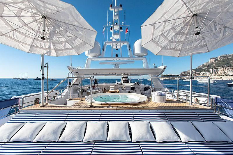 a boat on the water aboard MISCHIEF Yacht for Sale