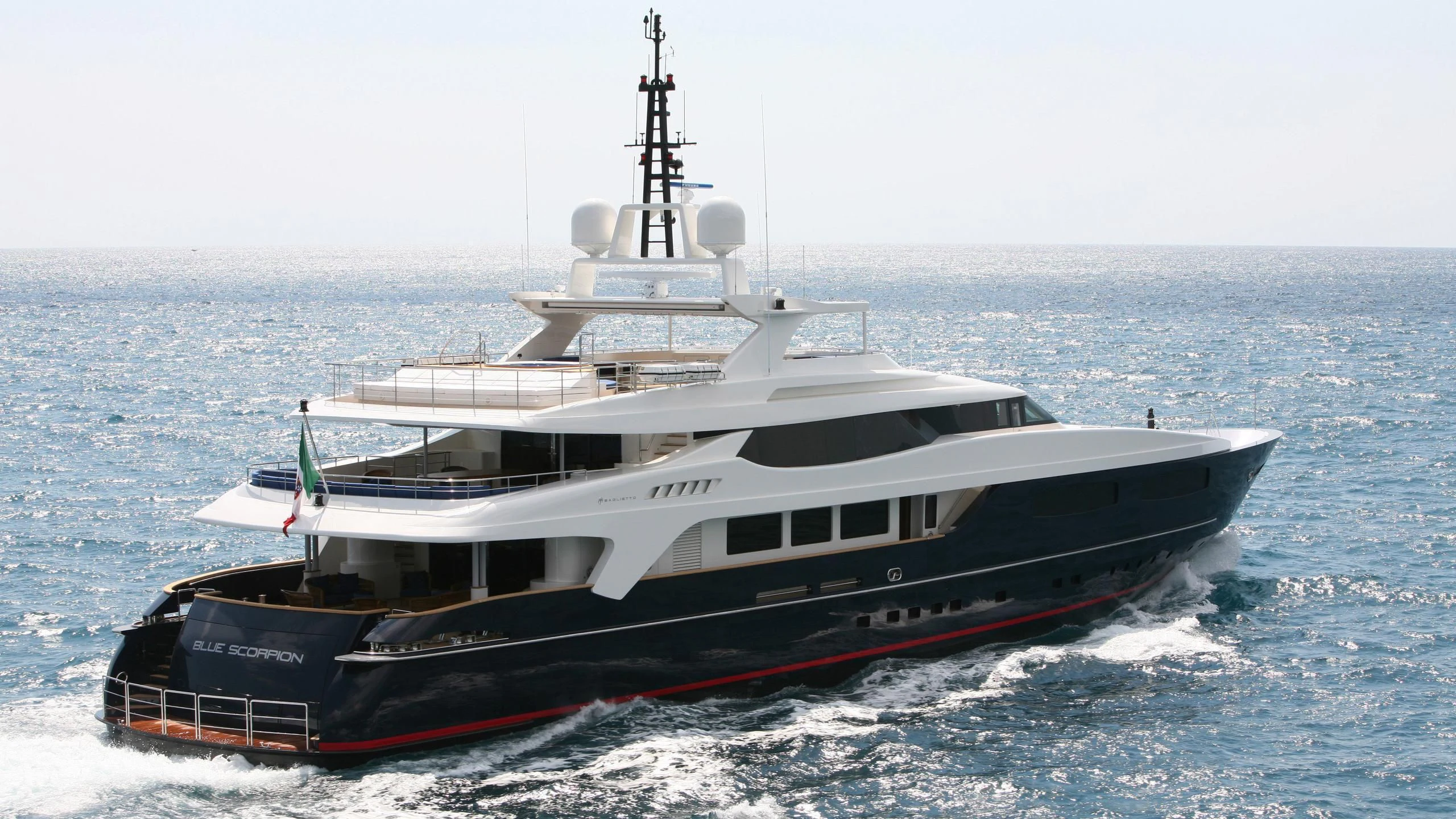 a boat on the water aboard MISCHIEF Yacht for Sale