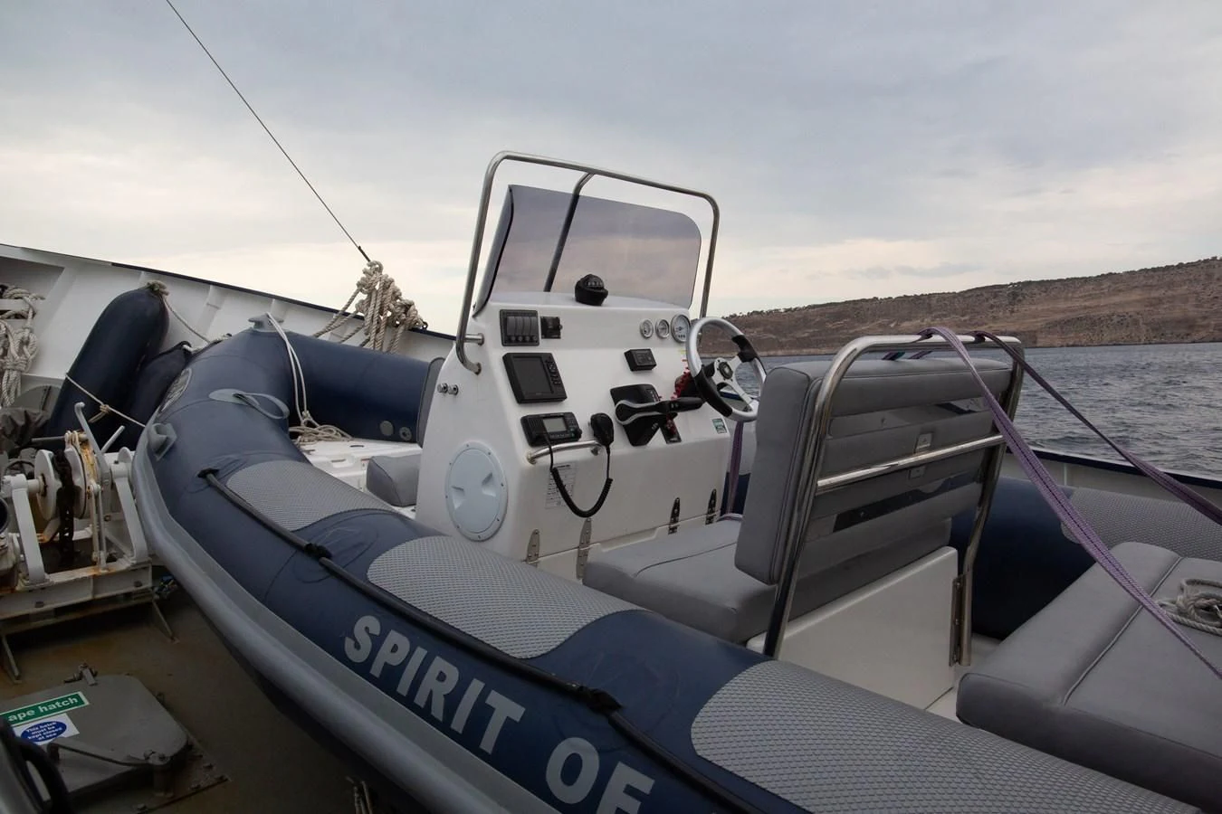 a boat on the water aboard SPIRIT OF GINETTE Yacht for Sale