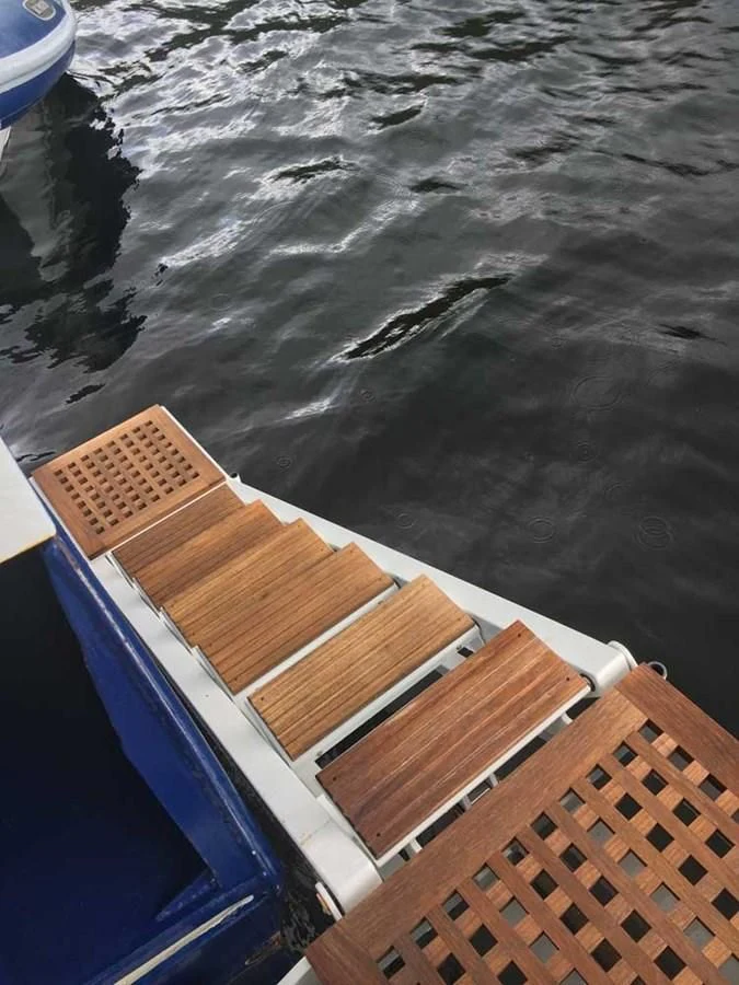 a boat on the water aboard SPIRIT OF GINETTE Yacht for Sale