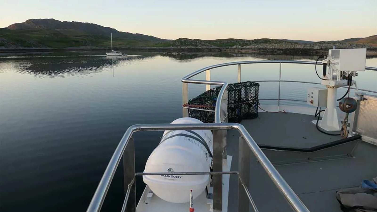 a boat on the water aboard SPIRIT OF GINETTE Yacht for Sale
