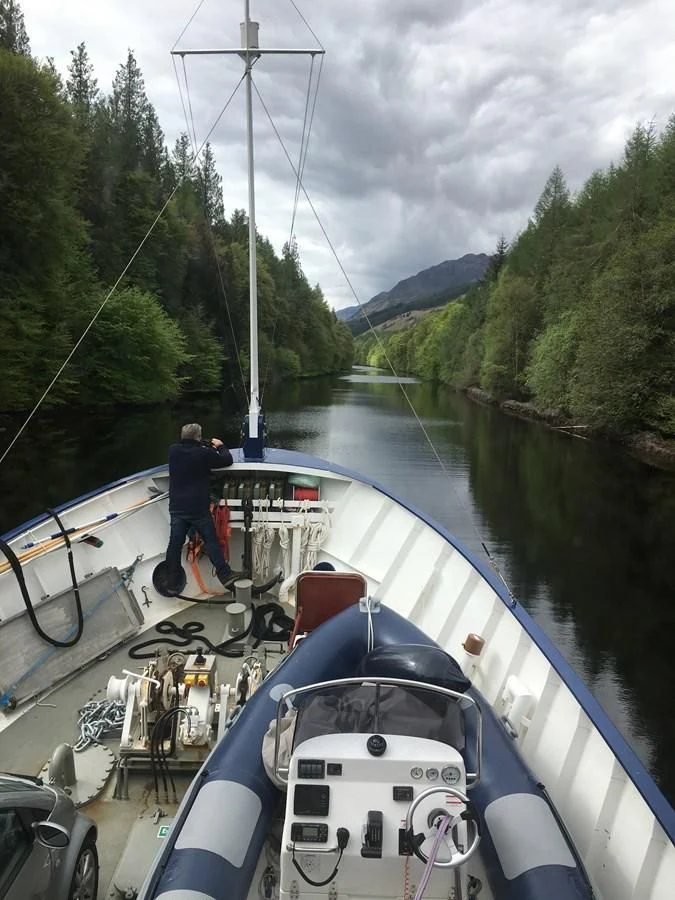 a person standing on a boat aboard SPIRIT OF GINETTE Yacht for Sale