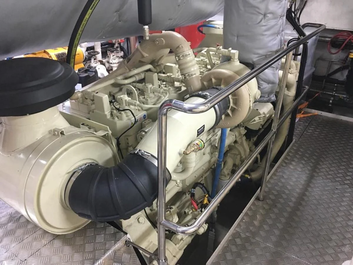 a close-up of a machine aboard SPIRIT OF GINETTE Yacht for Sale