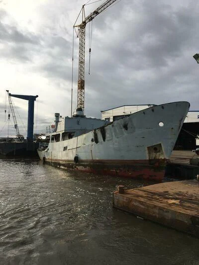 a boat on the water aboard SPIRIT OF GINETTE Yacht for Sale