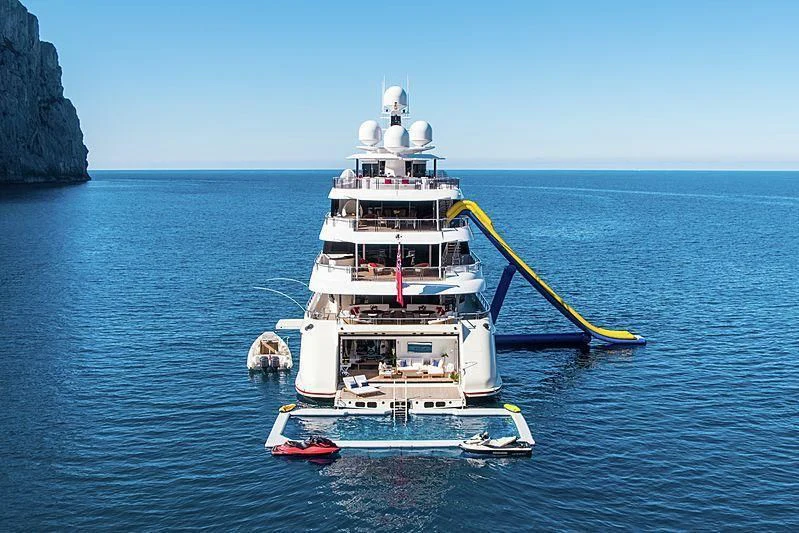 a boat on the water aboard EMINENCE Yacht for Sale