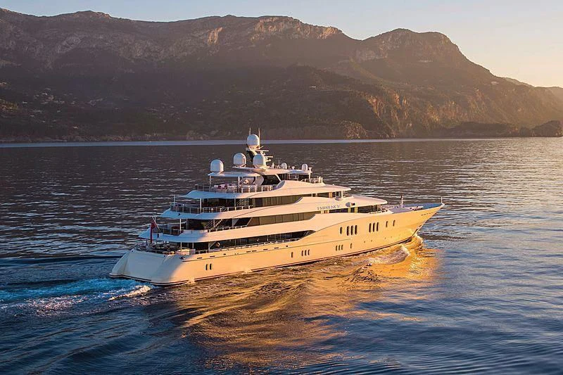 a boat on the water aboard EMINENCE Yacht for Sale