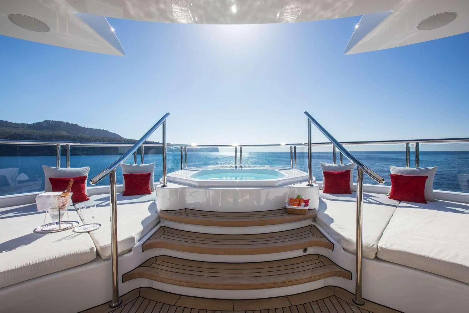 a boat on the water aboard EMINENCE Yacht for Sale
