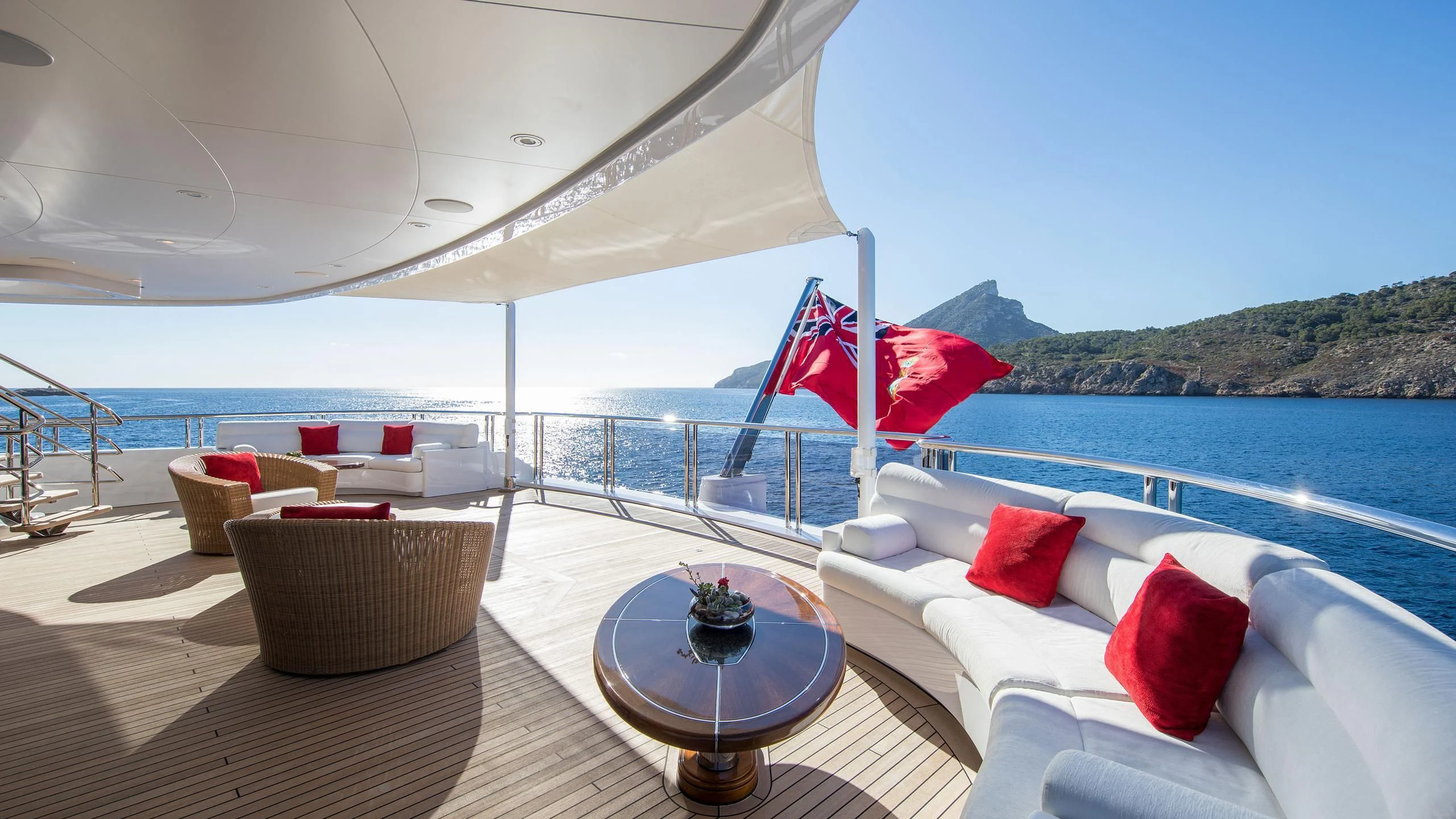 a boat on the water aboard EMINENCE Yacht for Sale