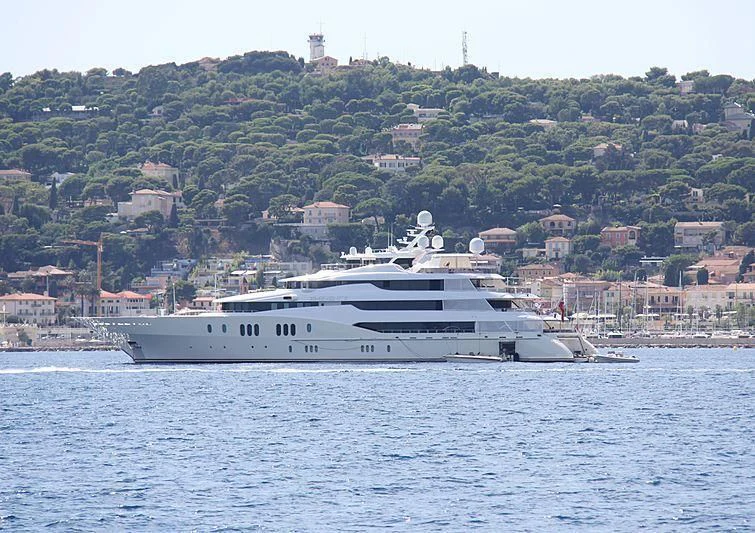 a boat on the water aboard EMINENCE Yacht for Sale