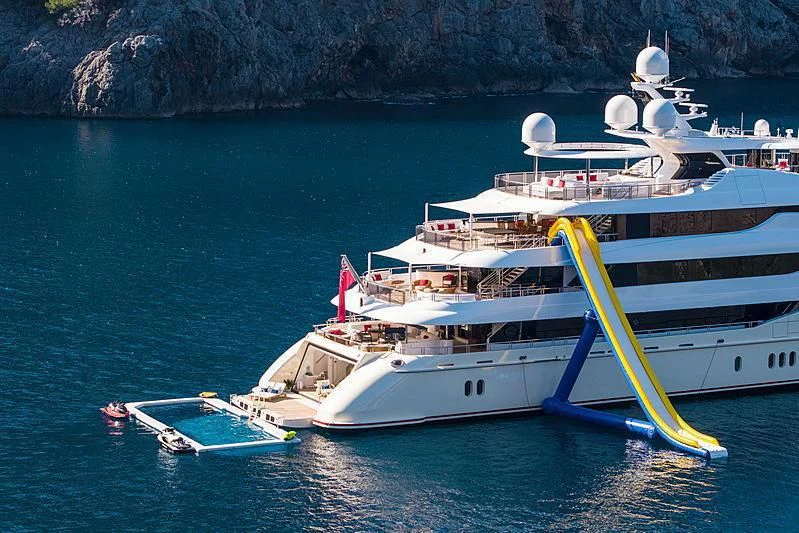 a couple of boats in the water aboard EMINENCE Yacht for Sale