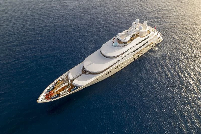 a boat on the water aboard EMINENCE Yacht for Sale