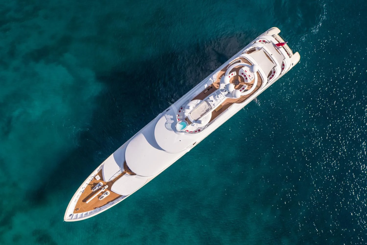 a bottle of alcohol aboard EMINENCE Yacht for Sale