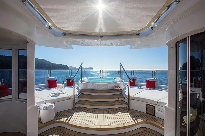 a boat on the water aboard EMINENCE Yacht for Sale