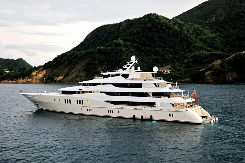 a boat on the water aboard EMINENCE Yacht for Sale