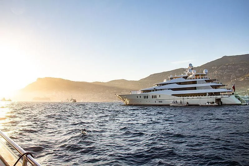 a boat on the water aboard EMINENCE Yacht for Sale