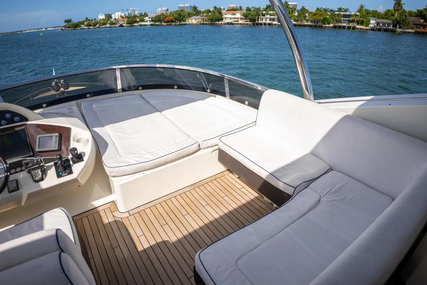 a boat on the water aboard THE CABANA Yacht for Sale