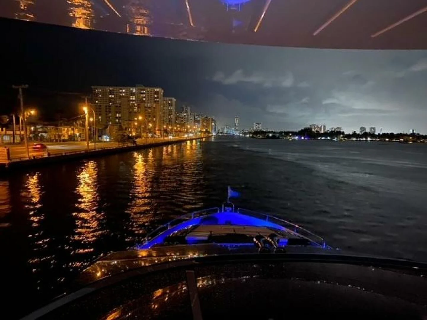 a boat on a river aboard THE CABANA Yacht for Sale