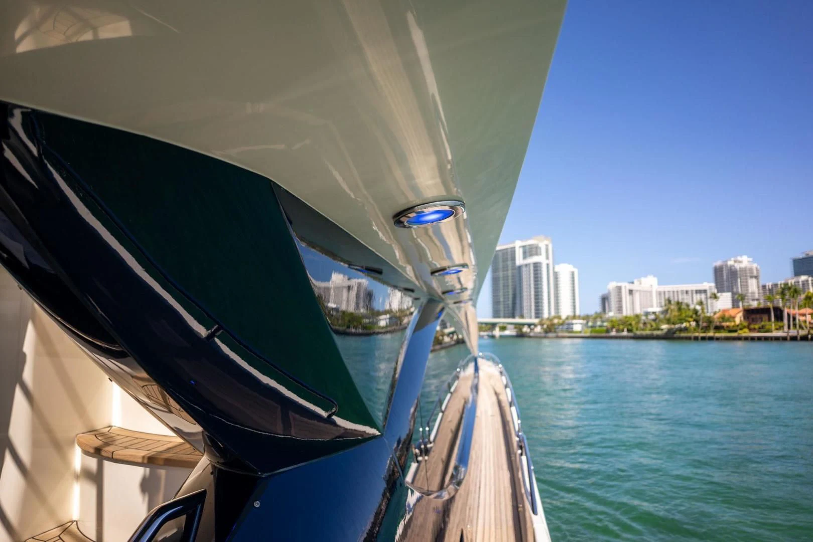 a boat on the water aboard THE CABANA Yacht for Sale