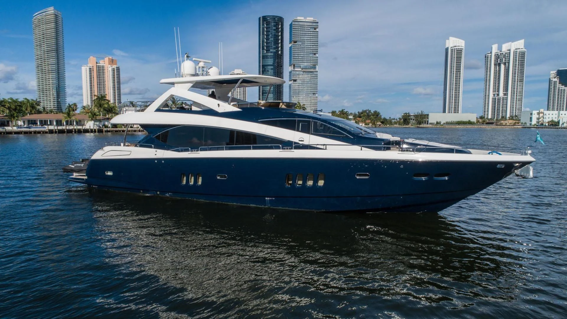 a boat on the water aboard THE CABANA Yacht for Sale