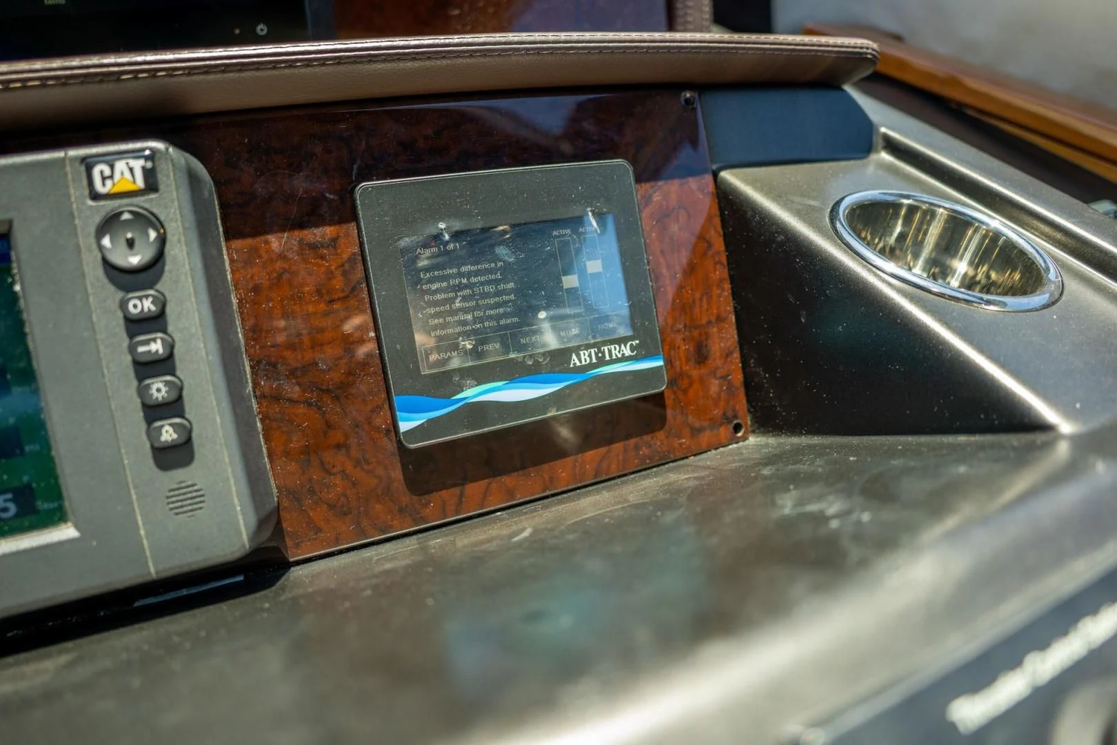 a rectangular electronic device aboard THE CABANA Yacht for Sale