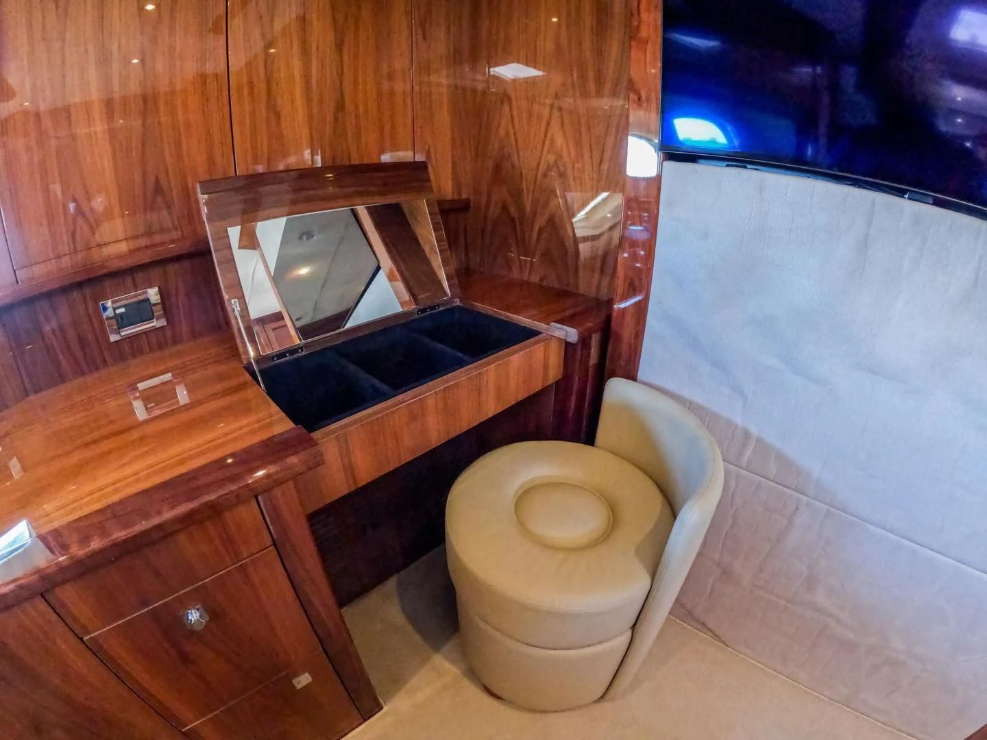 a bathroom with a toilet and a sink aboard THE CABANA Yacht for Sale