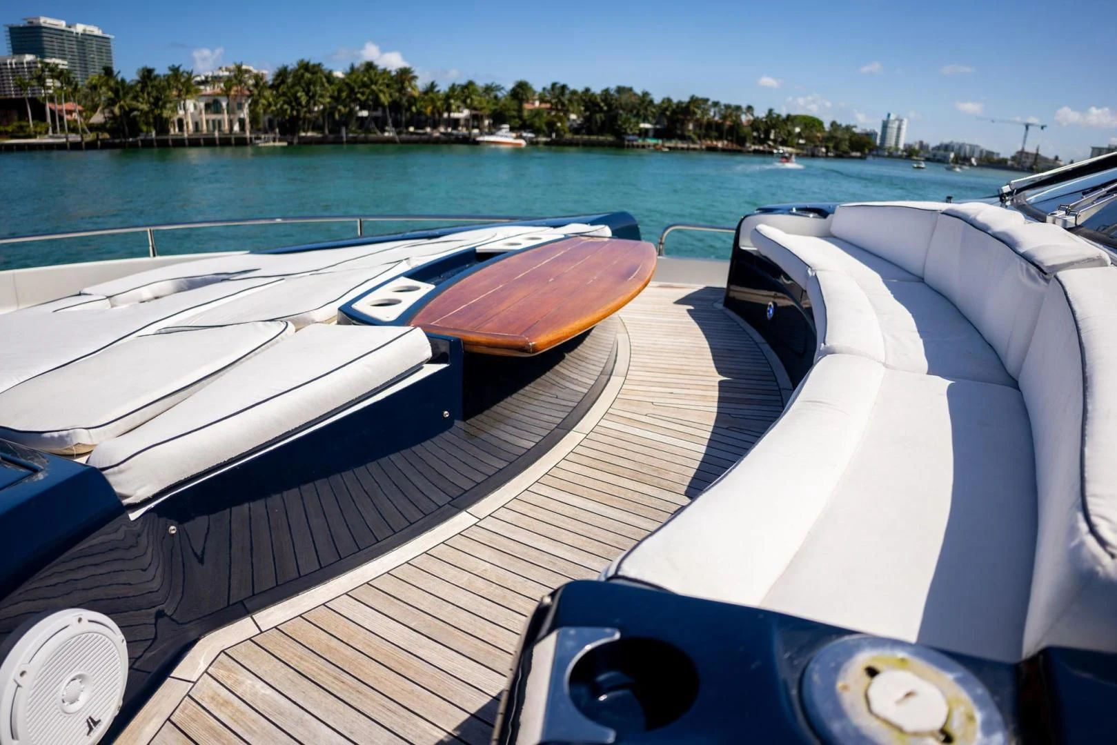 a boat on the water aboard THE CABANA Yacht for Sale