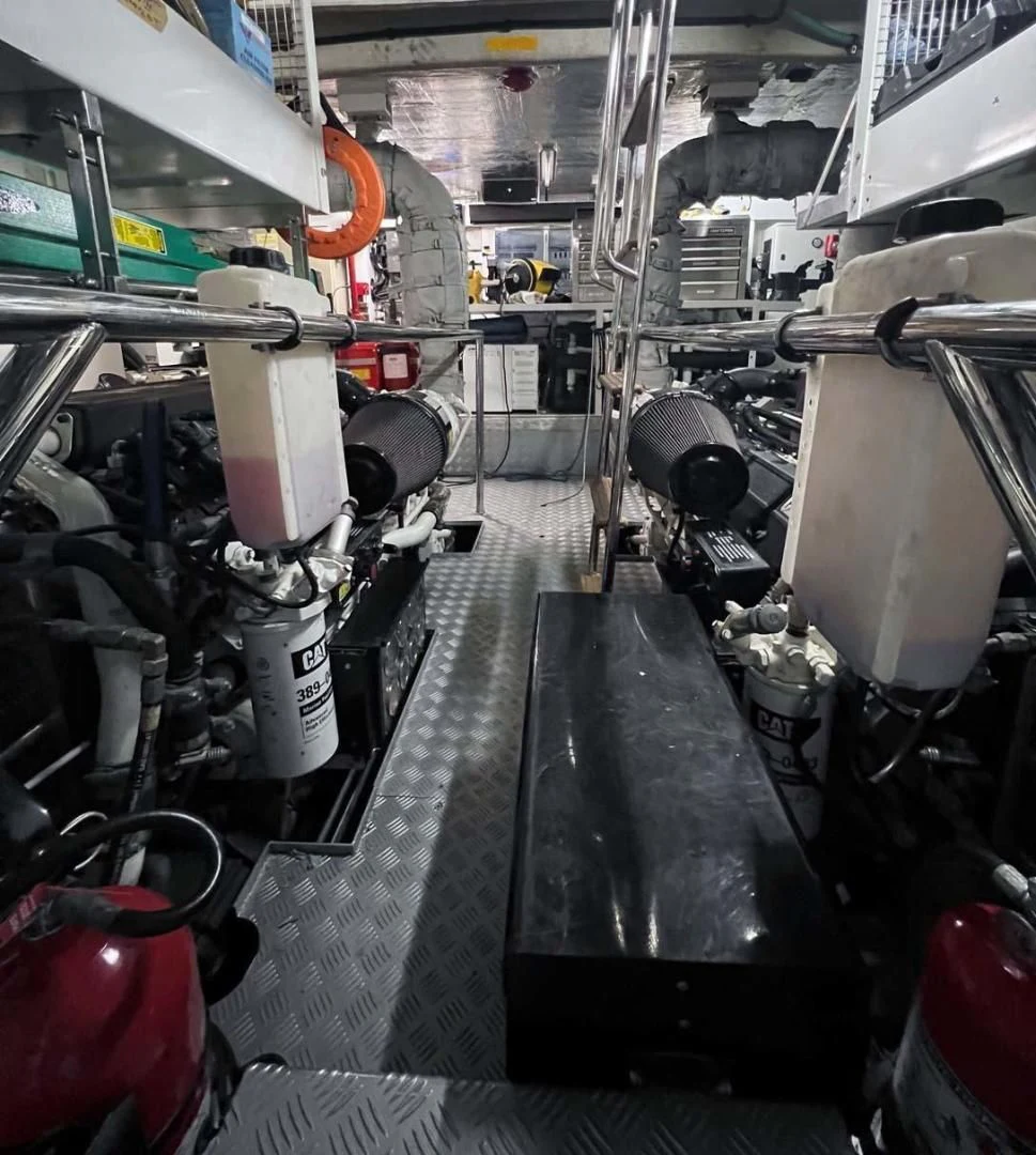a factory with machinery aboard THE CABANA Yacht for Sale