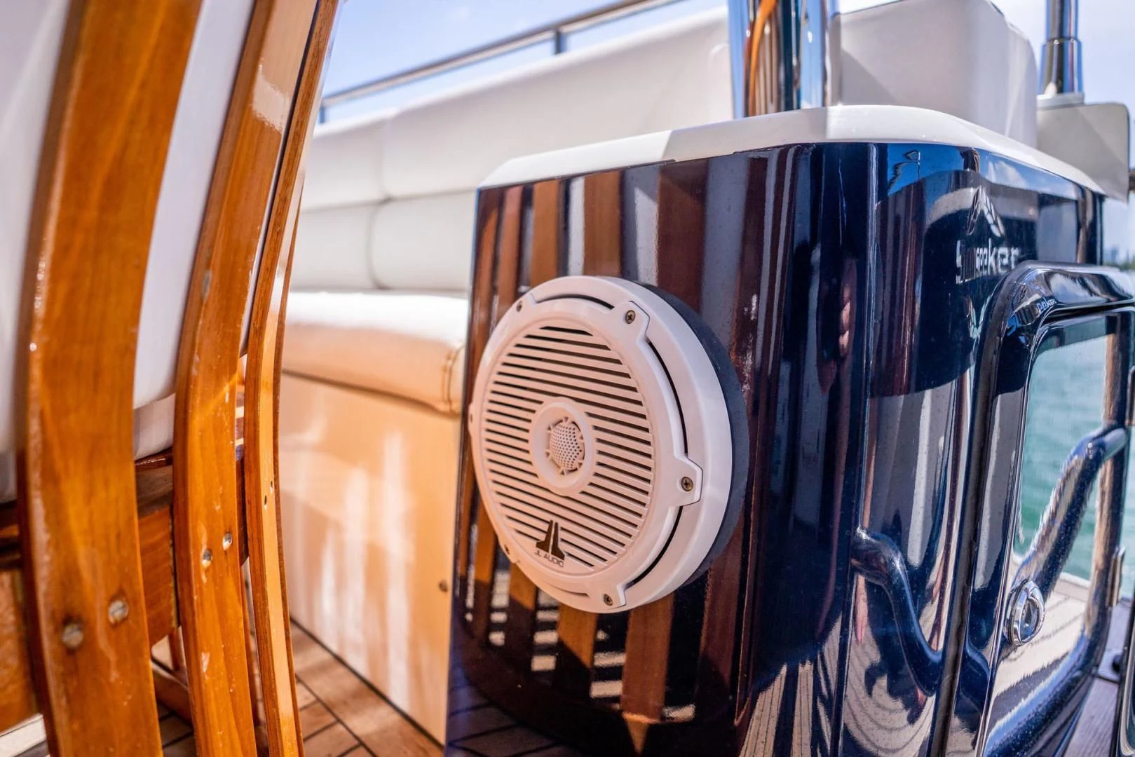 a fan in a room aboard THE CABANA Yacht for Sale