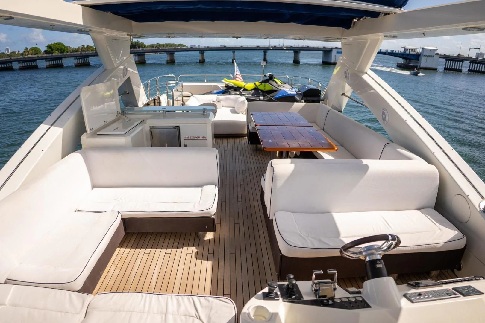 a boat on the water aboard THE CABANA Yacht for Sale
