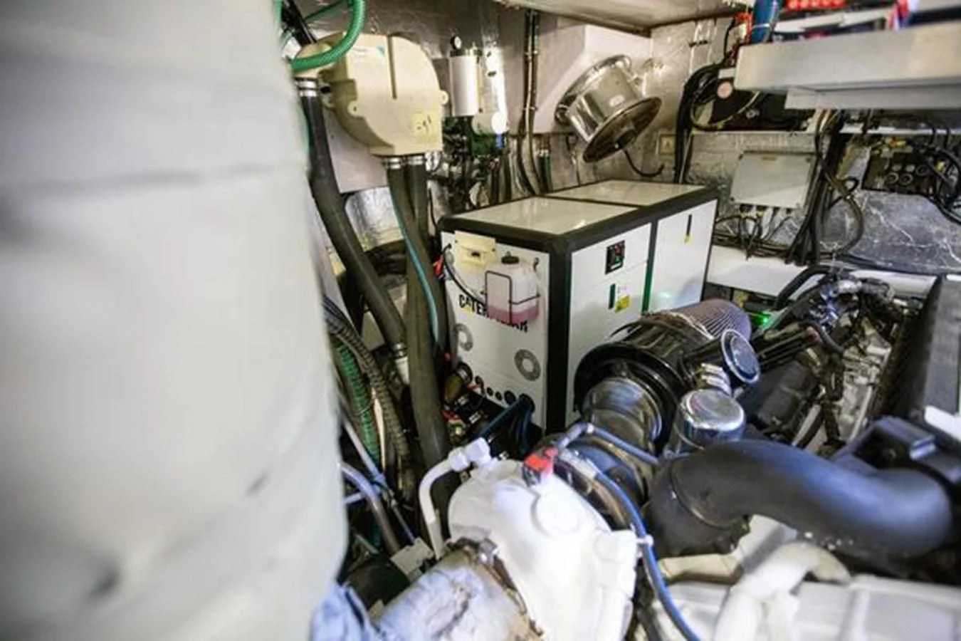a machine with wires aboard THE CABANA Yacht for Sale